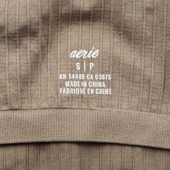 AERIE ribbed seamless tank bralette sports bra - Picture 5 of 11